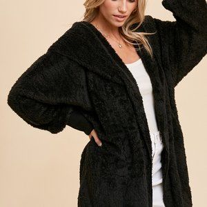 Hem & Thread Sherpa Wrap Hoodie